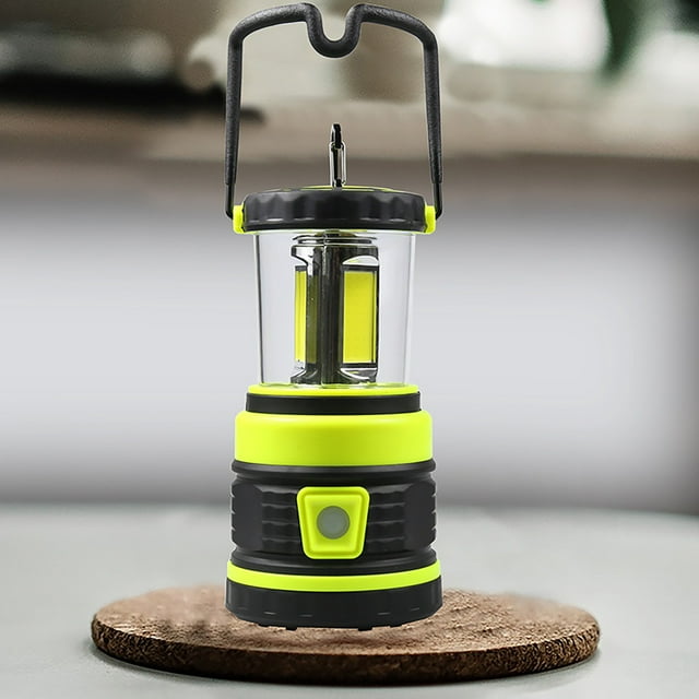 Linterna LED recargable, potente lámpara de camping regulable de 1500 lm, linterna de 360° con 3 modos de iluminación, impermeable, portátil, colgante, para camping, bricolaje, rescate, garaje, sótano