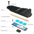 thumbnail image 4 of for PS5 M.2 NVMe SSD Heatsink Radiator with 4pcs Thermal Pad Aluminum Cooler Cooling Heat Sink for PlayStation 5 Game Accessory, 4 of 5