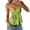 Green #030, variant on Women's Babydoll Tops Sleeveless V Neck Peplum Crop Wrap Top Cute Summer Tie Front Camisole, 2XL