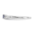thumbnail image 2 of Auriga 925 Sterling Silver Purple Color and White Cubic Zirconia Ring Size 7 for Women, 2 of 5