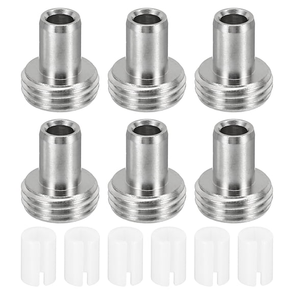 Uxcell Fiber Optical Tool Sets, 6 Pack 5mm Ceramic Core with Metal Heads for Visual Fault Locator Fiber Cable Tester