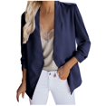 thumbnail image 2 of Puntoco Chaqueta Cárdigan De Traje Pequeño Versátil De Color Sólido De Manga Larga Sin Cuello Ajustado para Mujer Puntoco Puntoco-7320, 2 of 8