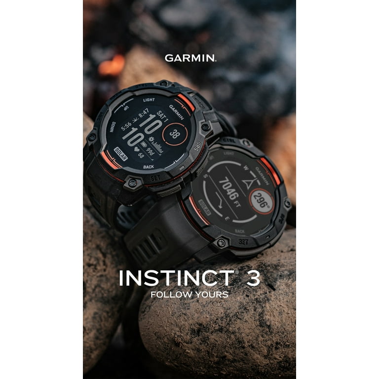 時計 GARMIN INSTINCT 3 45mm TACTICAL Garmin Instinct® 3 | AMOLED | Rugged GPS Smartwatch | 45mm