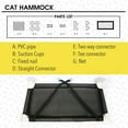 thumbnail image 6 of Primepets Cat Window Perch for Large Cats, Cat Hammocks with Suction Cup,Breathable Mesh,Black, 6 of 7