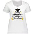 thumbnail image 3 of Inktastic Proud Sister Of The Graduate-Family Graduation Women's Plus Size T-Shirt, 3 of 5