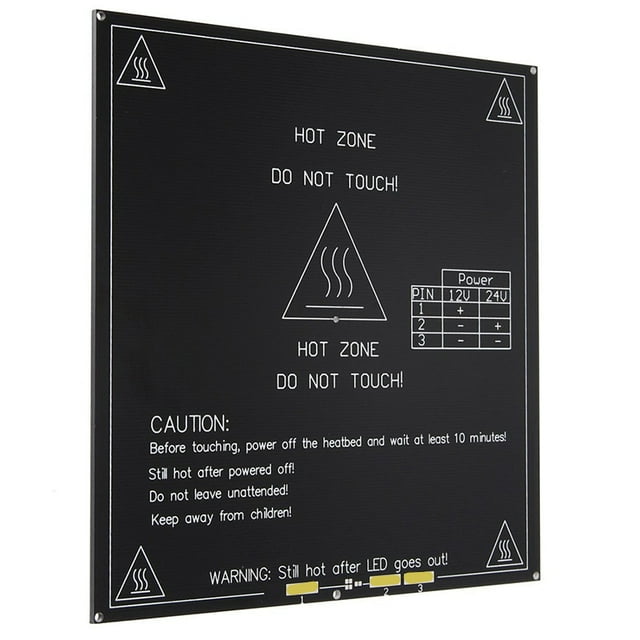 Placa Calefactora de Cama Caliente 12V 24V 214x214x3mm Sunnimix Aluminio PCB Heatbed