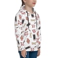 thumbnail image 3 of Fotbe Fashion Pattern Youth Pullover Hooded Sweatshirt, Boys Hoodie, Kangaroo Pocket Hoodie for Kids Girls -X-Large, 3 of 6
