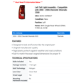 thumbnail image 2 of Left Tail Light Assembly - Compatible with 2004 - 2006 Chevy Silverado 3500 2005, 2 of 2