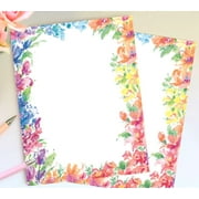 Great Papers! Bright Floral Letterhead, 80 Count, 8.5x11 (2014333)