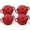 Red, variant on 12OZ Nonstick Cookware Set, Complete Kitchen Pots & Pans with Casserole, Frying Pan, Milk Pan, Soup Pot, Easy Clean & Durable