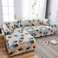 thumbnail image 4 of Geometric Extensible Polyester Sofa Cover for Sectional Sofas Fits 1-4 Seats, 4 of 8