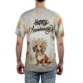 thumbnail image 5 of Happy Anniversary Dachshund Celebrates Wedding Love Family Party All Over Print 3D Shirt Unisex Merch Wiener Dog Lover Gifts Idea - 01015, 5 of 6