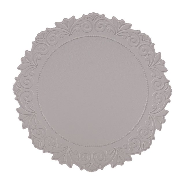 PU Leather Placemat Nordic Table Mat Round Flower Home Kitchen Dining Tablecloth Christmas Decoration Large Size