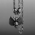 thumbnail image 2 of Skull Titanium Steel Pendant Stainless Steel Necklace Ornament, 2 of 2