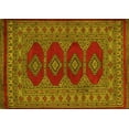 thumbnail image 1 of Ahgly Company Indoor Rectangle Southwestern Yellow Country Area Rugs, 2' x 5', 1 of 4