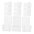 thumbnail image 4 of OULII 12Pcs Record Wall Shelf Clear Acrylic Wall Mount For Albums Storage Display Home Use, 4 of 8