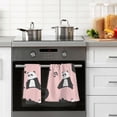 thumbnail image 4 of Coolnut Cute Pandas Patterned Hand Towels 2 PCS, Cotton Bath Towel for Drying Face Hands Body Decorative Water Absorbent Lightweight Towels for Bathroom Ktichen Travel Gym, 16"x28", 4 of 6