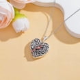 thumbnail image 3 of CACA LADY Cardinal Heart Locket Necklace that Hold 2 Photos 925 Sterling Silver Cardinal Picture Locket Pendant Jewelry Gifts(Locket only), 3 of 5