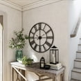 thumbnail image 4 of Aspire Home Accents Solange Round Metal Wall Clock Light Grey 30"H x 30"W x 1.5"D, 4 of 5