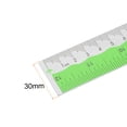 thumbnail image 2 of Uxcell Straight Ruler 12 Inch Metric English Measuring Tool Green, 2 of 5