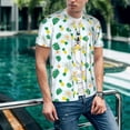 thumbnail image 6 of Lsque Pineapple Pattern Mens Polo Golf Shirts Funny Graphics Shorts Sleeve Button Shirts Baseball T-shirt-4X-Large, 6 of 7