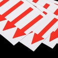 thumbnail image 4 of 2x0.6" Arrow Sticker Directional Sign Adhesive Removable Floor Decal, Red, 15Set / 150 Pack, 4 of 6