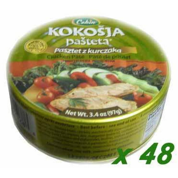 Cekin Chicken Pate Kokosja CASE (48 x 3.4 oz (97g))