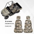 thumbnail image 5 of KUIFORTI Camo UTV Seat Covers Seats Cover for UTV Compatible with Yamaha Rhino 700 660 450 2004-2021 Comfortable Polyester Fits with Rhino Bucket Seat Cover with Headrest Covers, 5 of 7