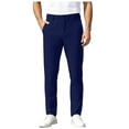 thumbnail image 2 of RFQWOVSR Men's Wrinkle Resistant Solid Color Elastic Casual Business Formal Pants Comfortable Work Commute Trousers 42, 2 of 6
