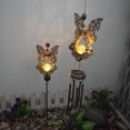 thumbnail image 4 of Elegantes luces solares para decoración de jardín, con energía solar, encendido y apagado automático, fácil de instalar, construcción de metal, resistente al agua para entornos al aire libre, regalo, 4 of 5