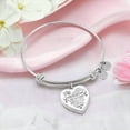 thumbnail image 2 of My Beautiful Wife - Gift For Her, Wife Gift - Heart Bangle Bracelet (Personalized Engraving Option), 2 of 5