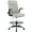 Gray, variant on Misolant Drafting Chair, Tall Office Chair for Standing Desk, Standing Desk Chair with Adjustable Height and Flip-up Arm, Leather Drafting Chair, High Office Chair for Counter Height Desk