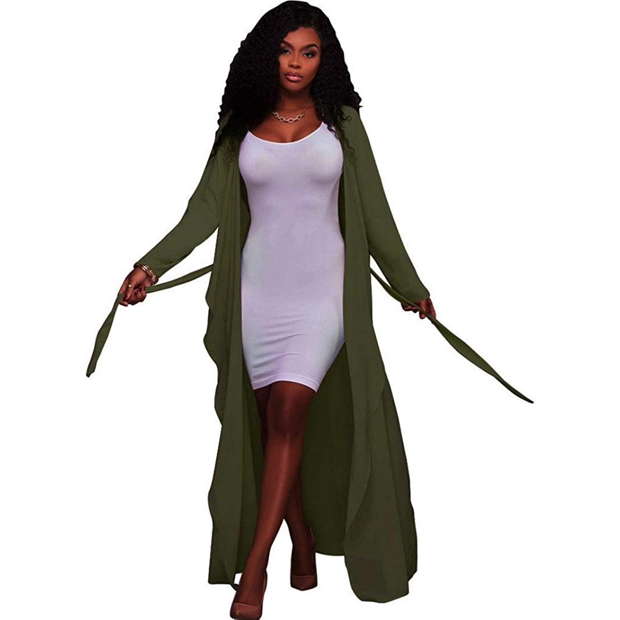 Women's long sheer duster new arrivals