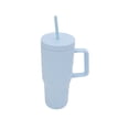 thumbnail image 3 of 30 Ounce Light Blue Acrylic Embossed Snowflakes Tumbler with Straw and Handle, by Holiday Time, 3 of 6