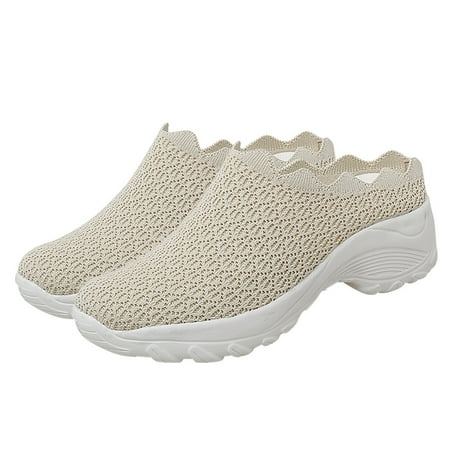 Slip on Breathable Shoes Womens Dressy Casual Girls Fashionable Woman Footwear Sock Sneakers Nurse Female Working