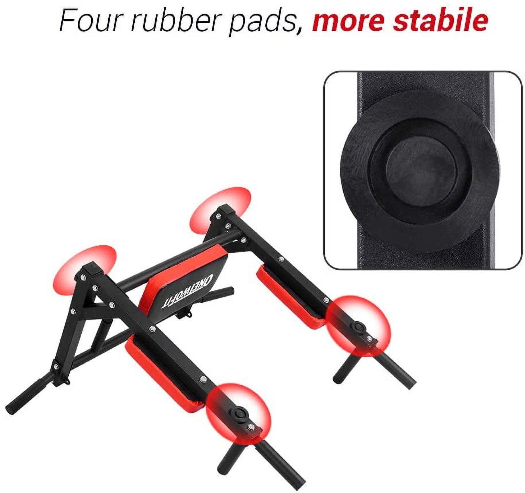 ONETWOFIT Multifunctional Wall Mounted Pull Up Bar Chin Up bar Dip