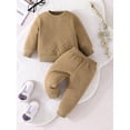 thumbnail image 2 of GXFC Baby Boys Fall Outfits Set Clothes Infant Long Sleeve Sweatshirt and Elastic Waistband Pants 2Piece Casual Autumn Warm Clothing for Newborn Boys, 2 of 9
