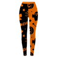 thumbnail image 5 of Halloween Leggings for Women Spooky Pumpkin Trick or Treat Print Festive Holiday Party Casual Soft Slim Stretch Pants Daily Party Outfits, 5 of 5