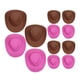 thumbnail image 3 of GAXIRE 60 piezas de mini sombreros de vaquera, sombreros de vaquero en miniatura, sombreros de muñeca, accesorios para escenas de bricolaje en miniatura., 3 of 7