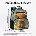 thumbnail image 7 of Uorisanigo Highland Cow Floral School Backpack for Boys Large Capacity, Lightweight Preschool Elementary Bookbag, Casual Rucksack for Travel Camping Vacation, 7 of 7