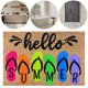 thumbnail image 4 of Mostín Puerta Trasero Perfil Mat La Bienvenida Hello Decorbent Decorativa 40x60 Cm para Entrada Baño, 4 of 9