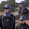 thumbnail image 2 of Sun Hats with Neck Flap for Men Women UPF 50+ Waterproof Baseball Cap Adjustable Breathable Outdoor Hiking Fishing Hat Hiking And Fishing-drying Fisherman's Hat Outdoor Baseball With Shawl, 2 of 8