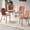 Brown-Leather, variant on NORDICANA 37 Inch Round Dining Table Set for 4 with Green Velvet Dining Chairs, Modern Small Circle Kitchen Table Chairs Set for Apartment Living Room Office, Save Space
