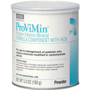 ProViMin poudre institutionnelle 5.3oz Can, formule des protéines-vitamines et minéraux composant avec fer