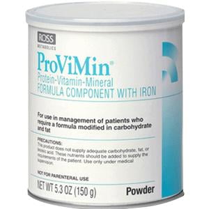 ProViMin poudre institutionnelle 5.3oz Can, formule des protéines-vitamines et minéraux composant avec fer