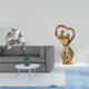 thumbnail image 2 of Figura De Pareja De Búhos Moderna, Escultura De Mesa, Adorno Para Sala De Estar, Oficina, Armario, Decoración, Mesita De Noche, Regalo De Aniversario, Familia, 2 of 8