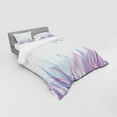 thumbnail image 3 of Ambesonne Abstract Bedding Set 3 Pcs, Dragoflies on, Twin XL, Violet Pink and Blue, 3 of 3