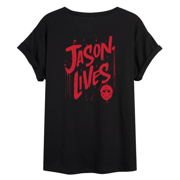 Jason Lives - Women's Oversized Graphic T-Shirt - Friday The 13Th