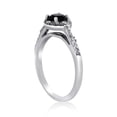 thumbnail image 2 of MyDiamondBox 1 Carat Total Weight (cttw) 925 Sterling Silver Diamond Ring with White-Black Diamonds Bridal Rings for Women (Ring Size: 8), 2 of 4
