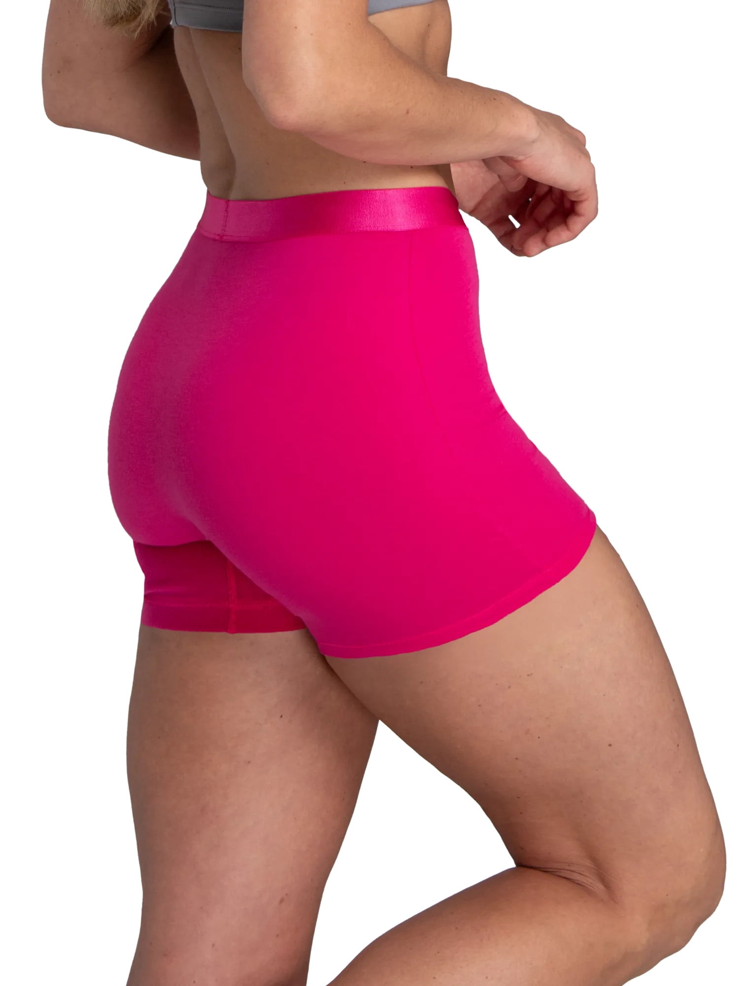 Fruit of the Loom Women's 360 Stretch Comfort Boxer Brief Underwear, 4-Pack